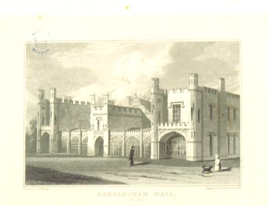 Neale(1818) p4.130 - Rendlesham Hall, Suffolk