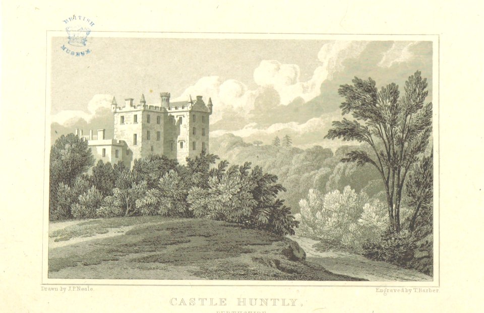 Neale(1818) p6.126 - Castle Huntly, Perthshire