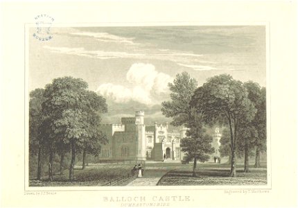 Neale(1818) p6.056 - Balloch Castle, Dumbartonshire