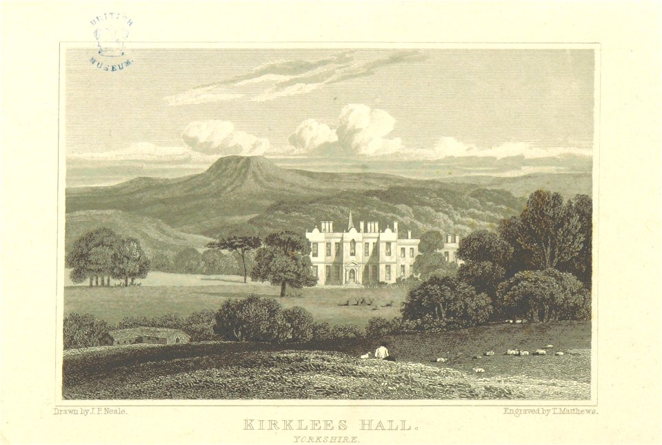 Neale(1818) p5.188 - Kirklees Hall, Yorkshire