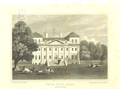 Neale(1818) p4.252 - Four Oaks Hall, Warwickshire