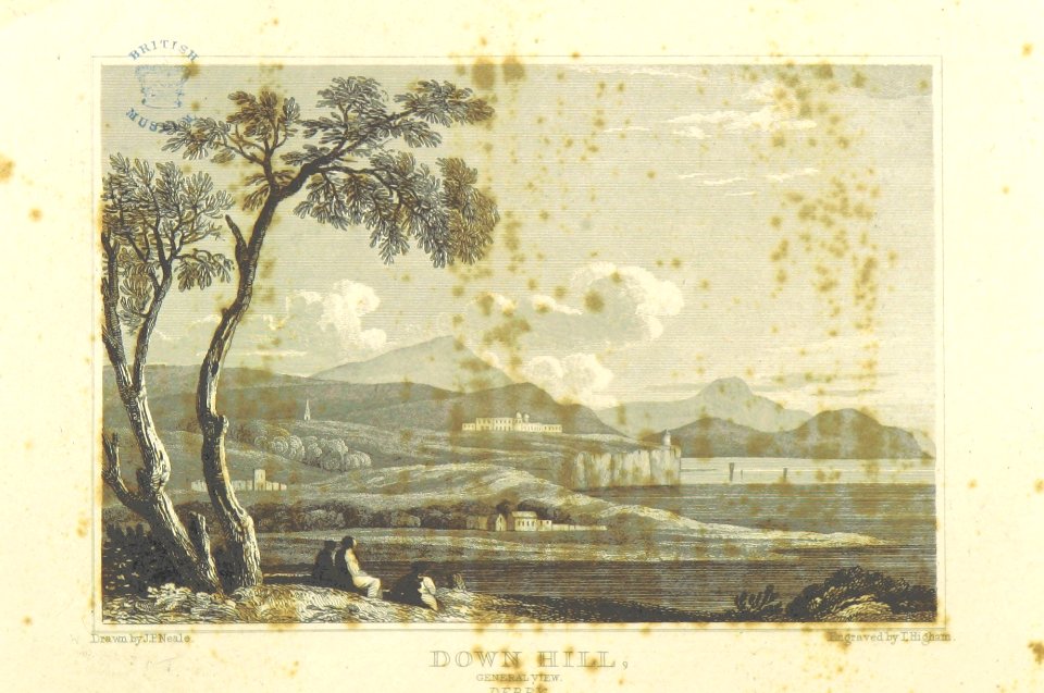 Neale(1818) p6.298 - Down Hill, Derry (general view)