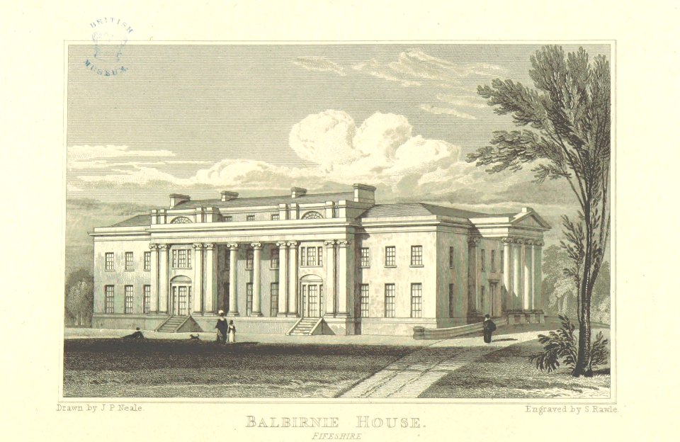 Neale(1818) p6.072 - Balbirnie House, Fifeshire