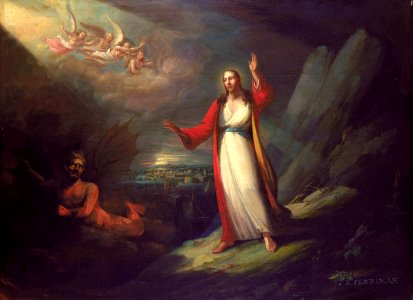 1818 ChristTempted byPenniman SmithsonianAAM 1970.184 1a