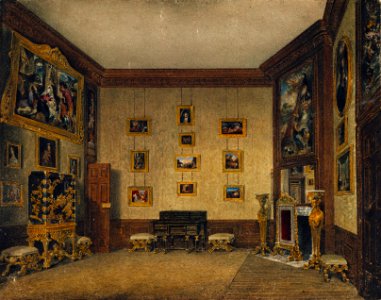 Hampton Court, King's Writing Closet, by Richard Cattermole, 1819 - royal coll 922133 313705 ORI 2