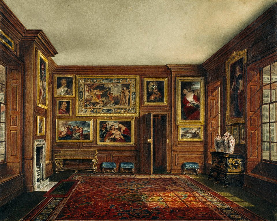 Kensington Palace, King's Closet, by James Stephanoff, 1819 - royal coll 922160 313719 ORI 2