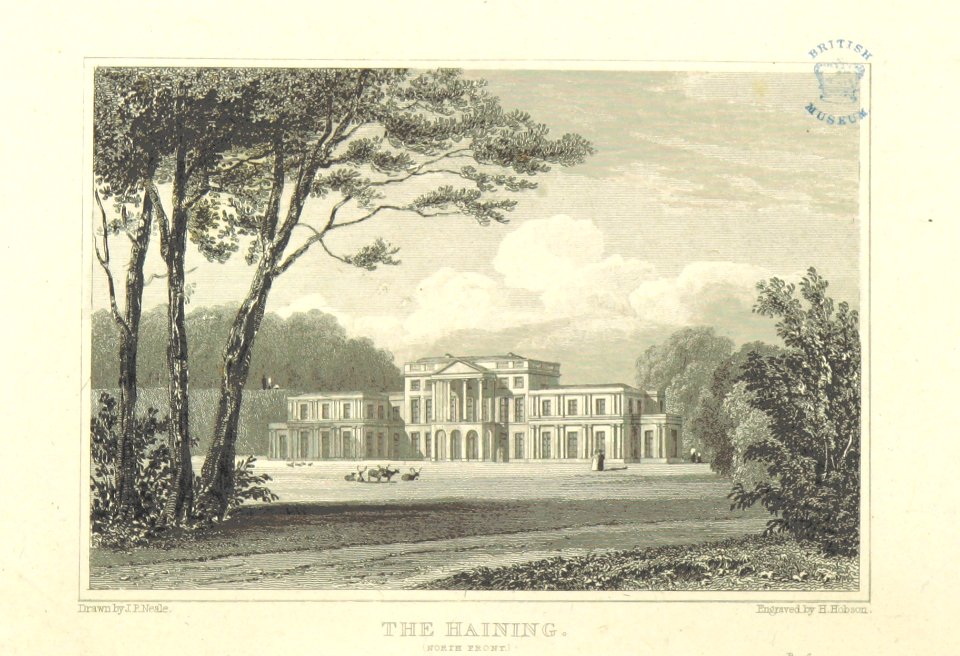 Neale(1818) p6.196 - The Haining (North Front)