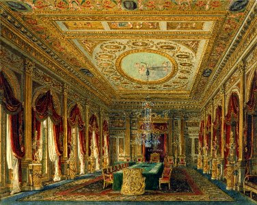 Carlton House, Throne Room, by Charles Wild, 1818 - royal coll 922178 257094 ORI 0 0