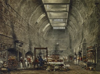 Windsor Castle, Kitchen, by James Stephanoff, 1818 - royal coll 922094 313681 ORI 2