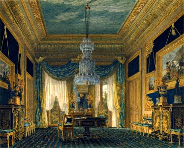 Carlton House, Blue Velvet Closet, by Charles Wild, 1818 - royal coll 922185 257100 ORI 0 0