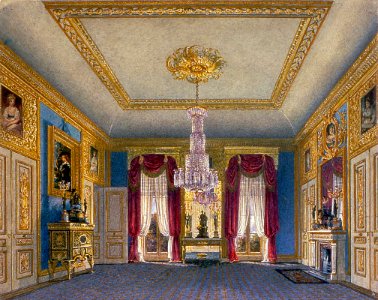 Carlton House, Ante-Room looking South, by Charles Wild, 1817 - royal coll 922182 119063 ORI 0