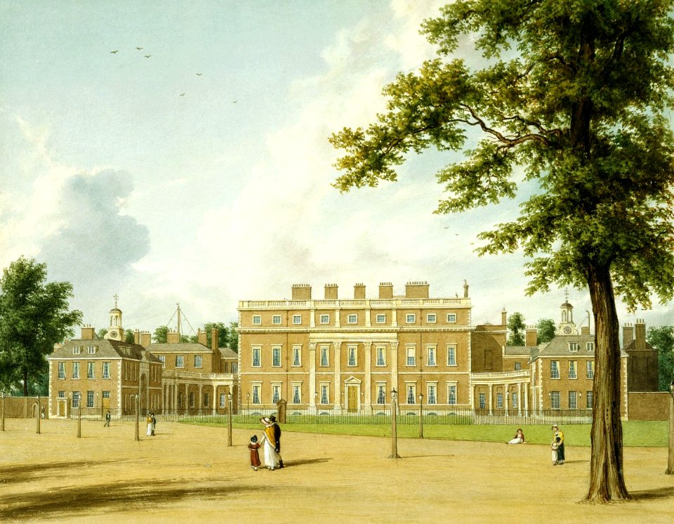 Buckingham House, East Front, by William Westall, 1819 - royal coll 922137 257059 ORI 0