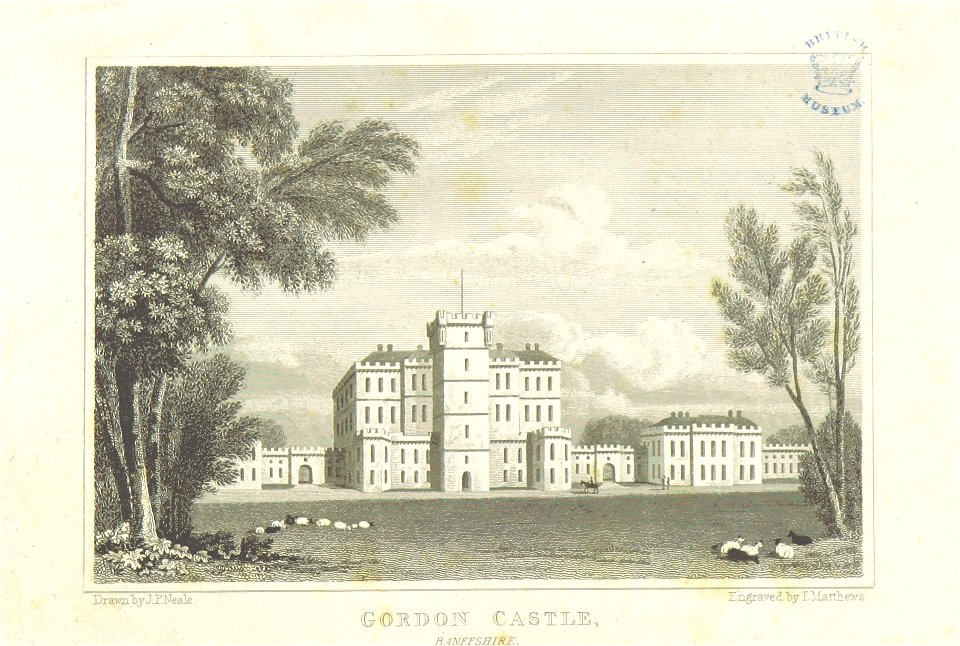 Neale(1818) p6.044 - Gordon Castle, Banffshire