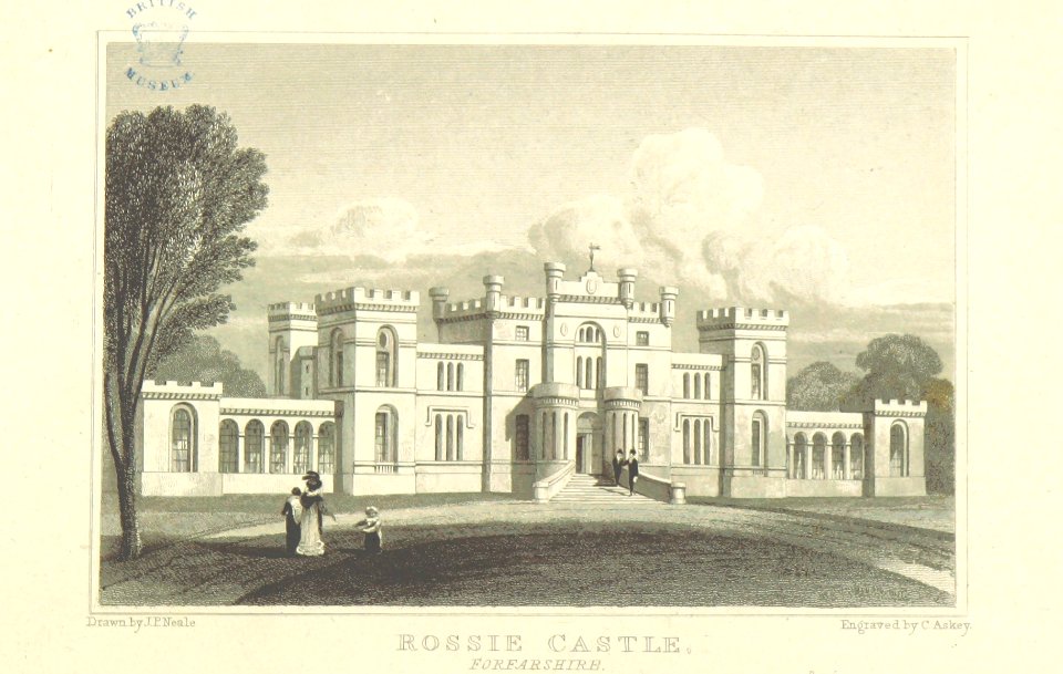 Neale(1818) p6.094 - Rossie Castle, Forfarshire