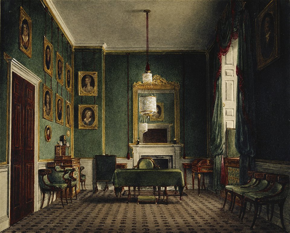 Buckingham Palace, Green Closet, by James Stephanoff, 1819 - royal coll 922146 313708 ORI 2