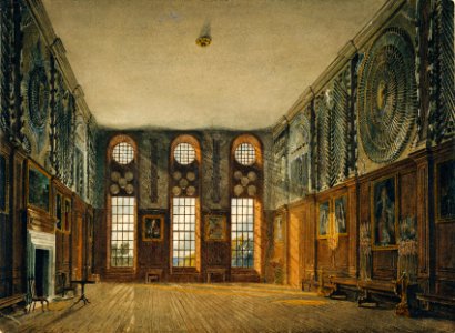 Hampton Court Palace, Guard Chamber, by James Stephanoff, 1819 - royal coll 922130 313702 ORI 2
