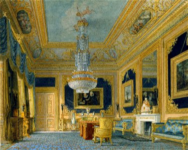Carlton House, Blue Velvet Room, by Charles Wild, 1816 - royal coll 922184 257098 ORI 2 0