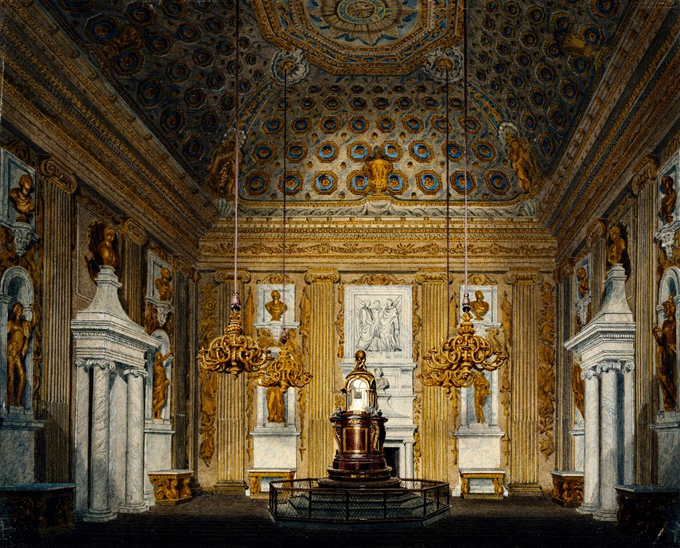 Kensington Palace, Cupola Room, by Richard Cattermole, 1817 - royal coll 922156 313716 ORI 2