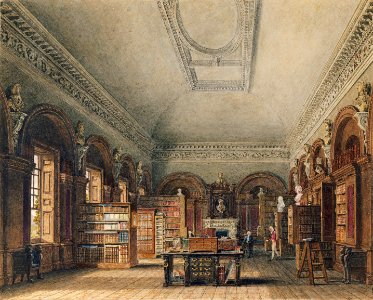 St James's Palace, Queen's Library, by Charles Wild, 1819 - royal coll 922168 313725 ORI 2