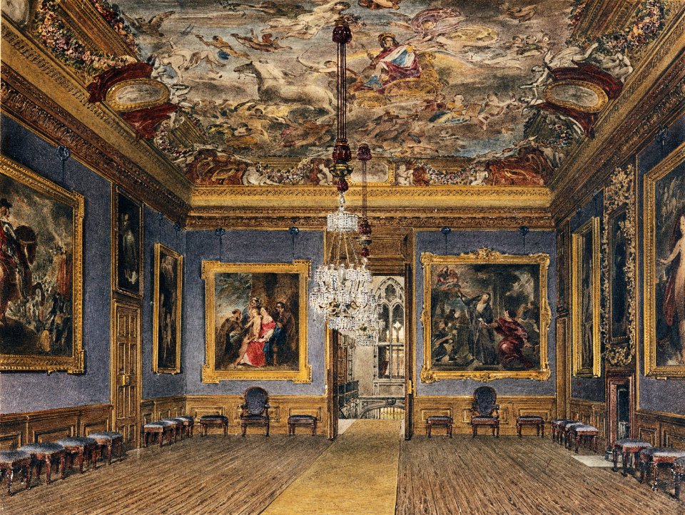 Windsor Castle, King's Drawing Room, by James Stephanoff, 1817 - royal coll 922107 313688 ORI 2