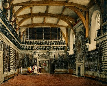 Windsor Castle, Old Guard Chamber, by James Stephanoff, 1818 - royal coll 922117 313696 ORI 2