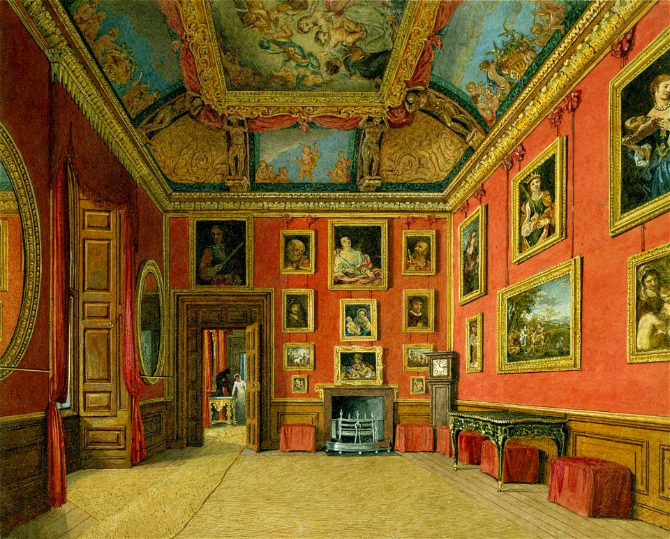 Windsor Castle, King's Dressing Room, by Charles Wild, 1816 - royal coll 922105 257031 ORI 1
