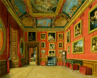 Windsor Castle, King's Dressing Room, by Charles Wild, 1816 - royal coll 922105 257031 ORI 1