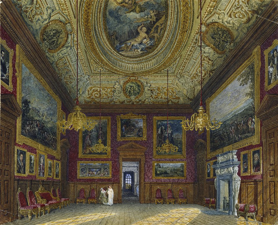 Kensington Palace, King's Great Drawing Room, by Charles Wild, 1816 - royal coll 922157 313717 ORI 2