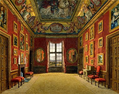 Windsor Castle, King's Closet, by Charles Wild, 1816 - royal coll 922104 257029 ORI 0