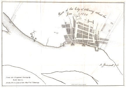 1820 Yates Map of Albany circa 1770 - Geographicus - Albany-yates-1820. Free illustration for personal and commercial use.