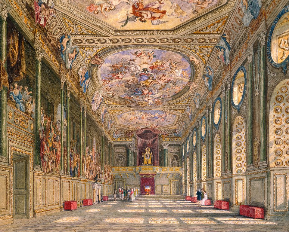Windsor Castle, St George's Hall, by Charles Wild, 1816 - royal coll 922112 313692 ORI 2