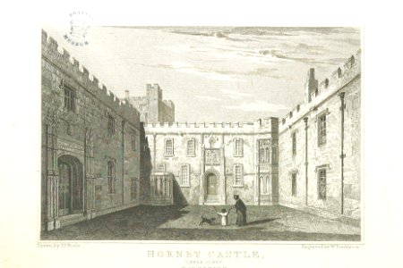 Neale(1824) p2.212 - Hornby Castle, Yorkshire (Inner Court)