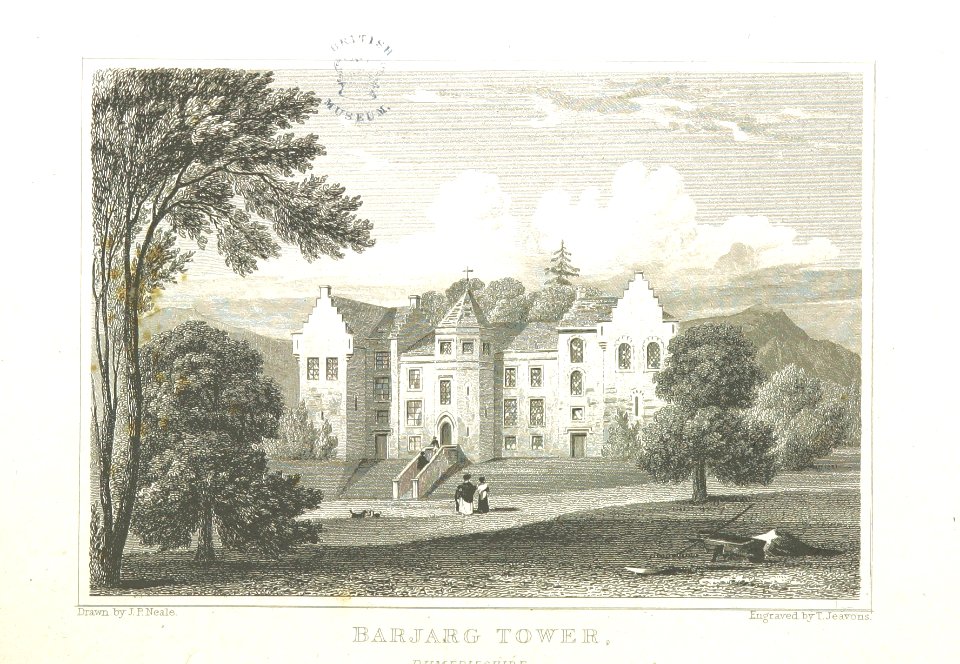 Neale(1824) p1.242 - Barjarg Tower, Dumfriesshire