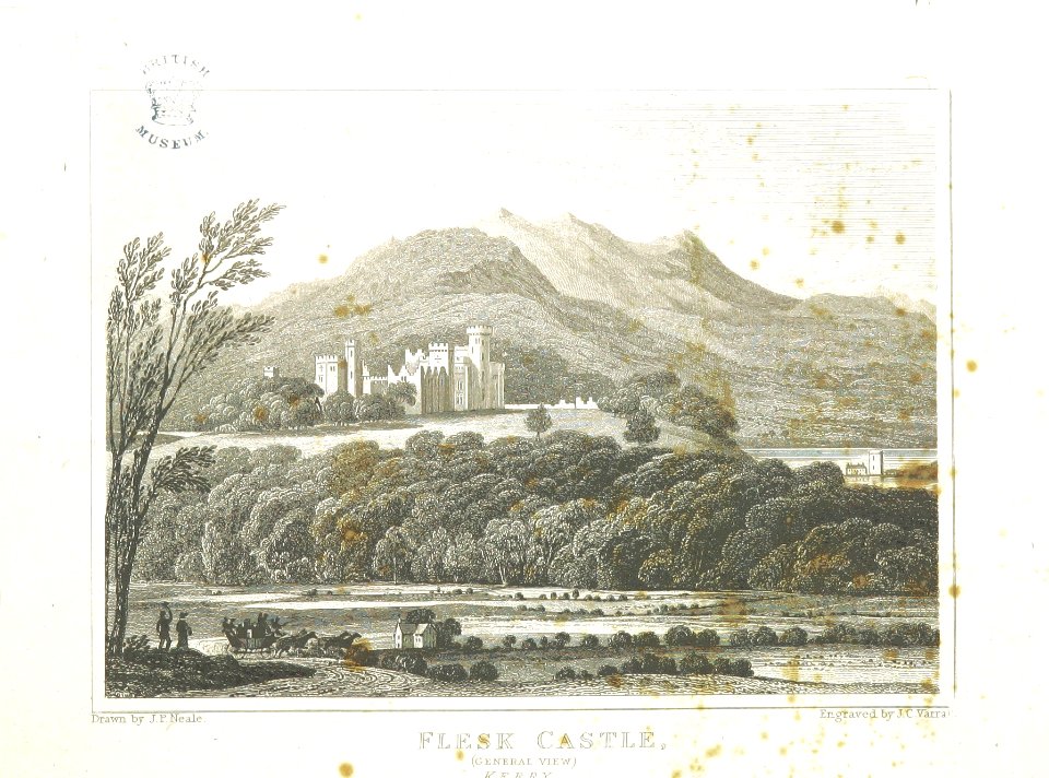 Neale(1824) p1.264 - Flesk Castle, Kerry (general view)