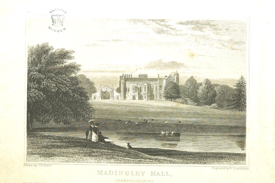 Neale(1824) p1.016 - Madingley Hall, Cambridgeshire