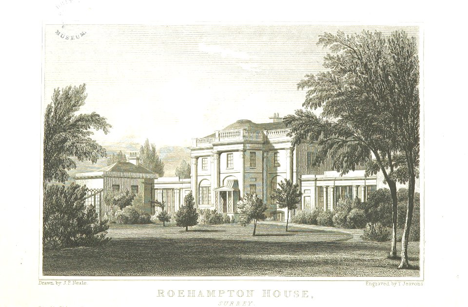 Neale(1826) p3.182 - Roehampton House, Surrey