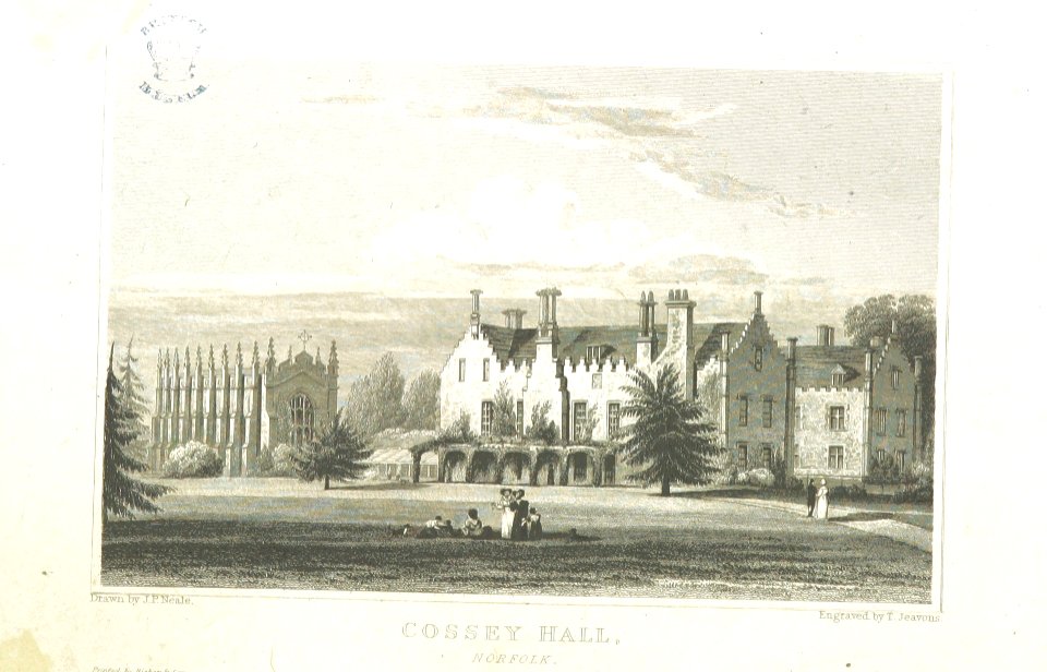 Neale(1824) p1.104 - Cossey Hall, Norfolk