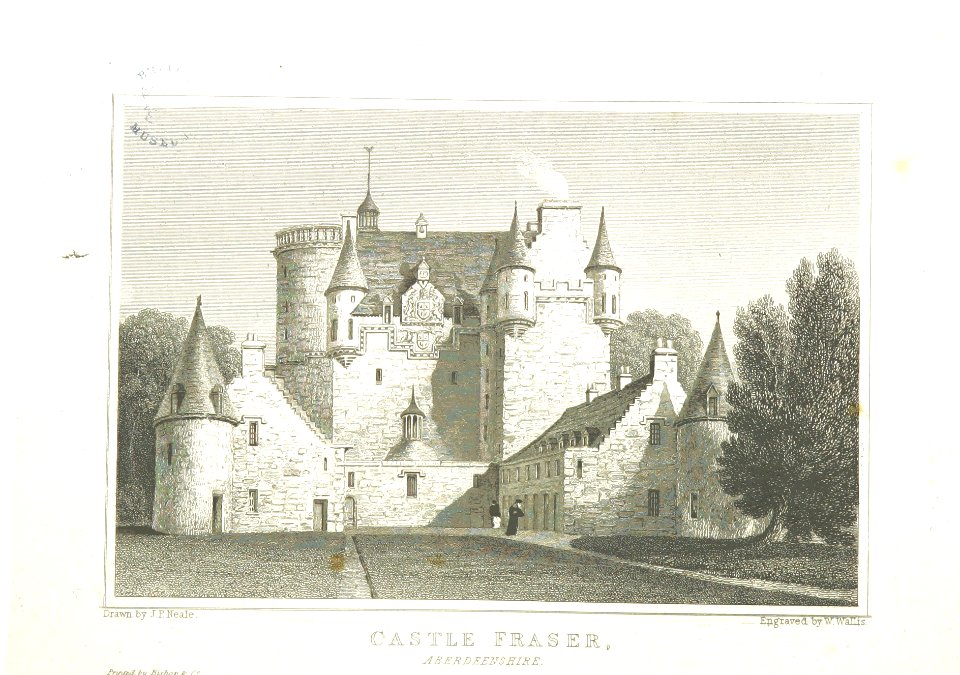 Neale(1826) p3.206 - Castle Fraser, Aberdeenshire