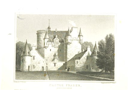Neale(1826) p3.206 - Castle Fraser, Aberdeenshire