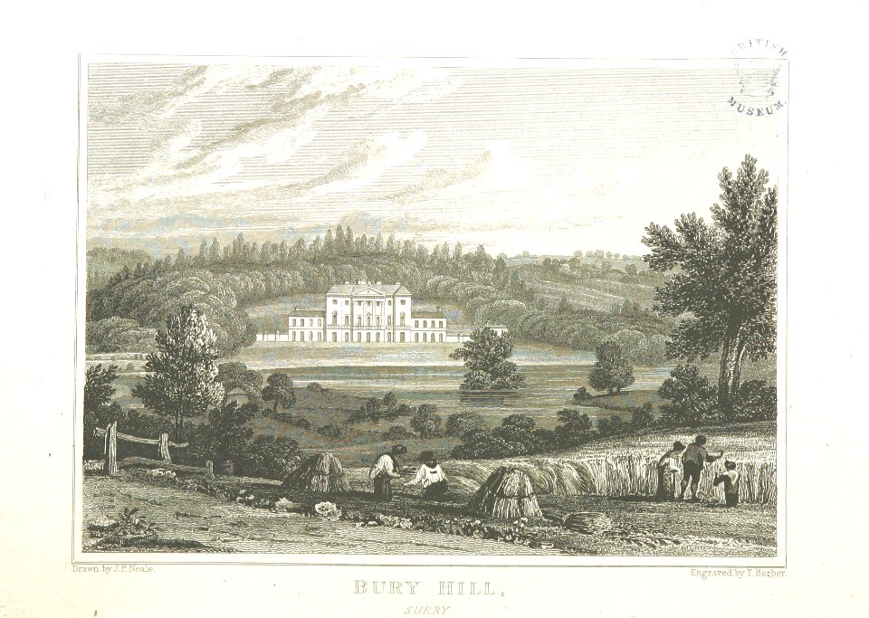 Neale(1824) p1.152 - Bury Hill, Surrey