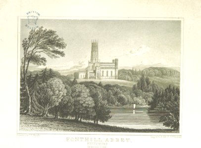Neale(1824) p1.199 - Fonthill Abbey, Wiltshire (General View)