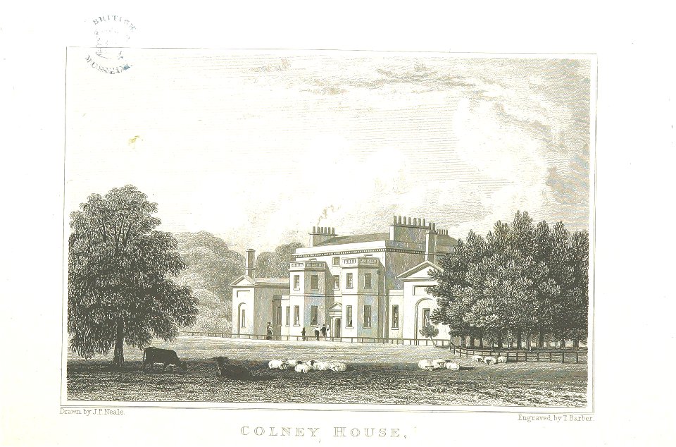 Neale(1825) p2.056 - Colney House, Hertfordshire