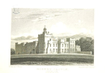 Neale(1824) p1.210 - Hornby Castle, Yorkshire (South-East View)