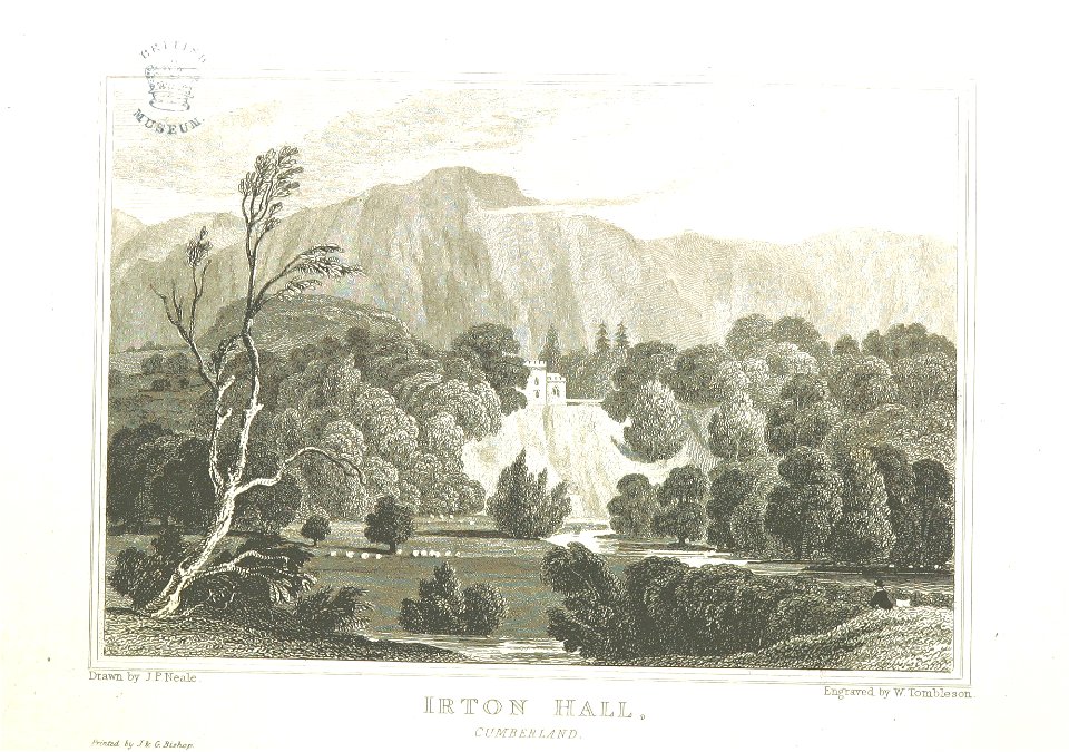 Neale(1826) p3.022 - Irton Hall, Cumberland