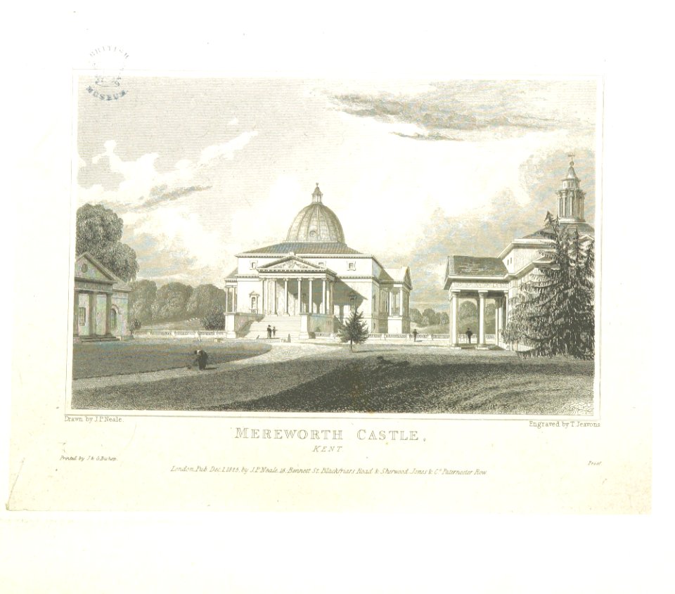 Neale(1825) p2.104 - Mereworth Castle, Kent