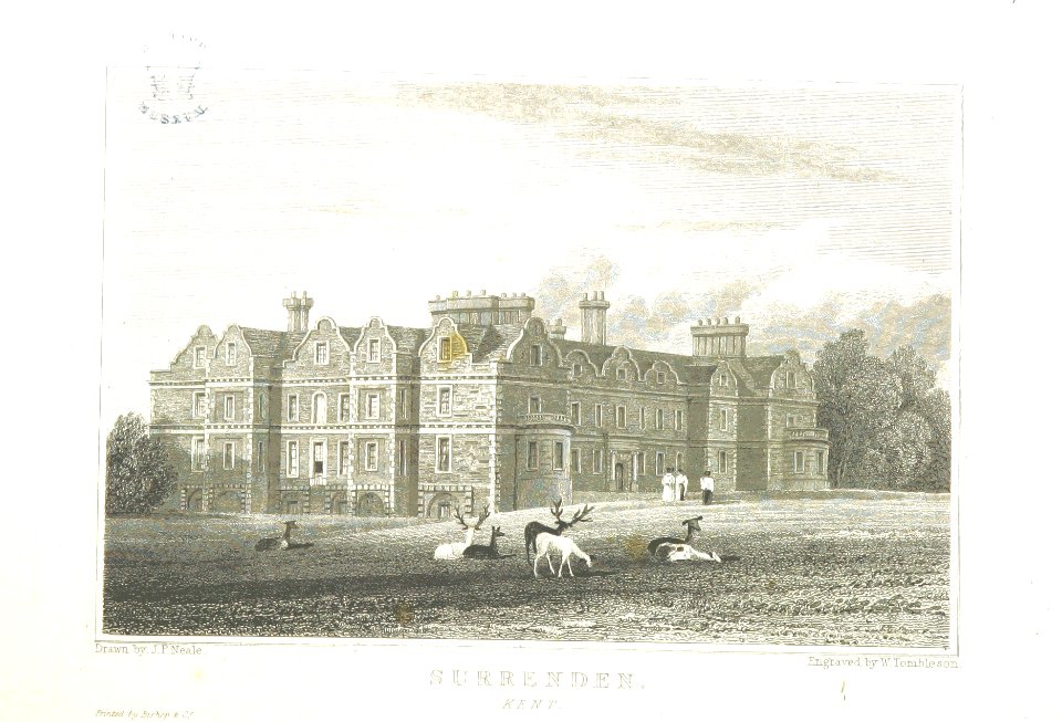 Neale(1826) p3.074 - Surrenden, Kent