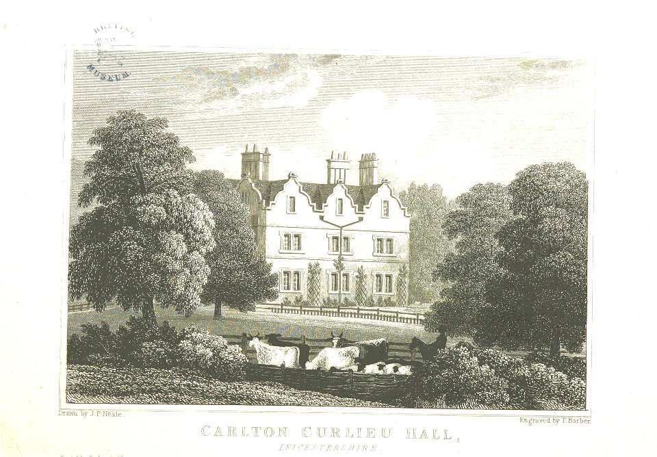 Neale(1826) p3.078 - Carlton Curlieu Hall, Leicestershire