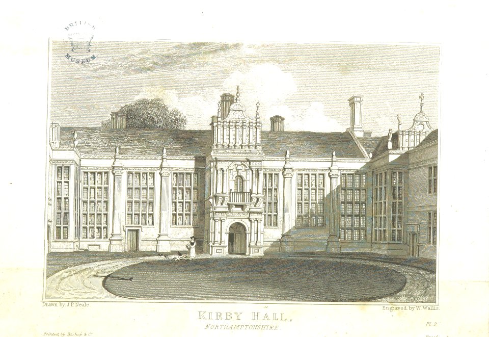 Neale(1826) p3.096 - Kirby Hall, Northamptonshire