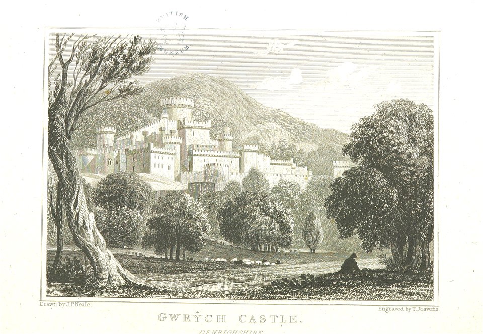 Neale(1825) p2.200 - Gwyrch Castle, Denbighshire