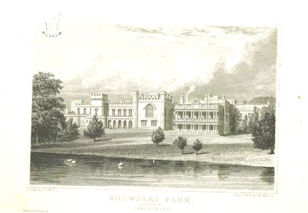 Neale(1824) p1.096 - Knowsley Park, Lancashire (South Front)